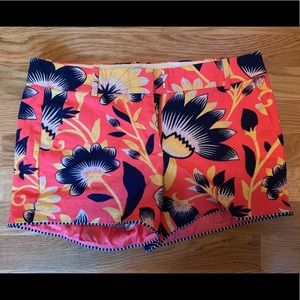 J Crew Hibiscus Floral Shorts